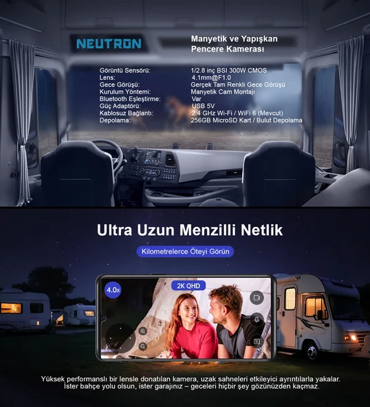 Neutron NTL-IP15GS-3MP Wifi Pencere Kamerası - 3