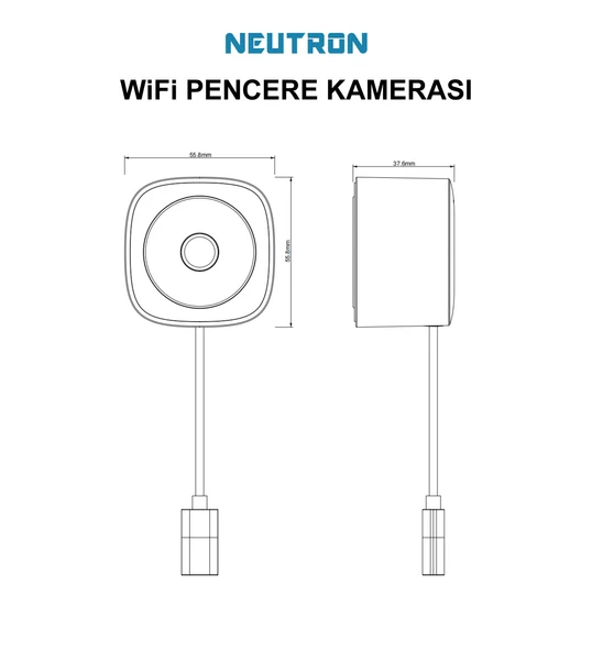 Neutron NTL-IP15GS-3MP Wifi Pencere Kamerası - 6