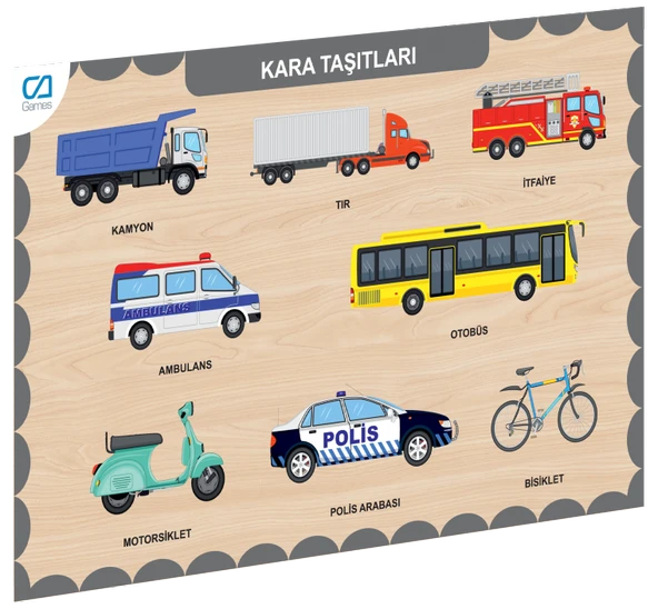 Nessiworld 675 CAAHS-3200 CA GAMES AHŞAP KARA TAŞITLARI BUL-TAK ürün görseli 1