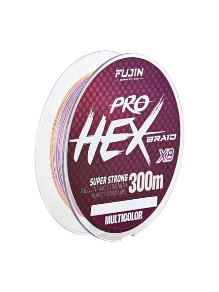 Fujin Pro Hex 8X 300Mt. Multicolor İp Misina - Resim 3