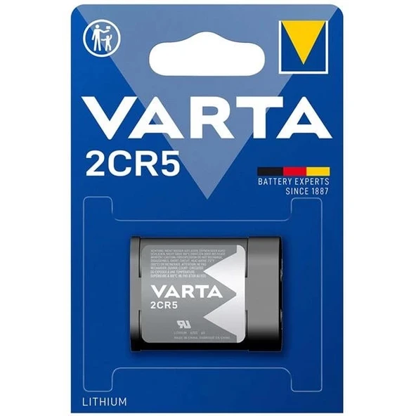Varta 2CR5 Lityum 6 Volt Fotoğraf Makinesi Pili