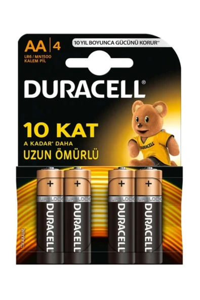 Duracell Pil 4lü Kalem AA