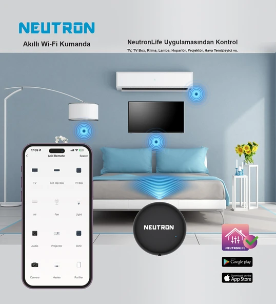 Neutron NTL-IR-02S Akıllı Wi-Fi Kumanda ürün görseli 1
