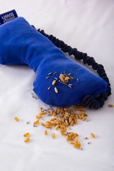 Sleeptown Cooly ipek Lavantalı Göz Yastığı, Uyku Bandı, Ağırlıklı Göz Maskesi-mavi - 3