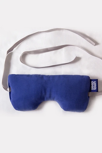 Sleeptown Cooly Ipek Lavantalı Göz Yastığı, Uyku Bandı, Ağırlıklı Göz Maskesi-mavi - 4