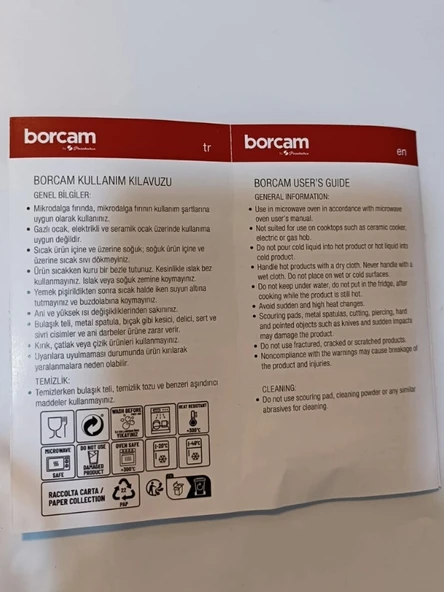 Borcam Kutulu Fırın Tepsisi 3 Lü Set 159160 ( 59074+59006+59034) (+300 / -40) - 8