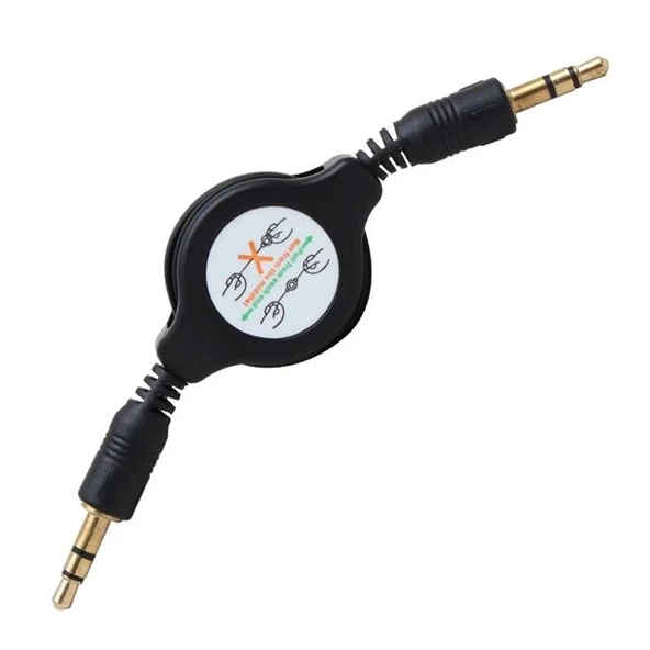 Powermaster Makaralı 3.5 Mm Stereo Erkek-Erkek Kablo