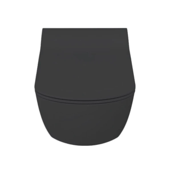 Creavit Elegant Mat Antrasit Kanalsız Asma Klozet EG321, Creavit Elegant Duroplast Yavaş Kapak - 6