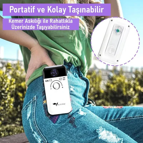 Valkyrie Profesyonel Şarjlı Tırnak Frezesi 45.000 RPM, LCD, 2000 mAh Taşınabilir Manikür Pedikür Makinesi - 7