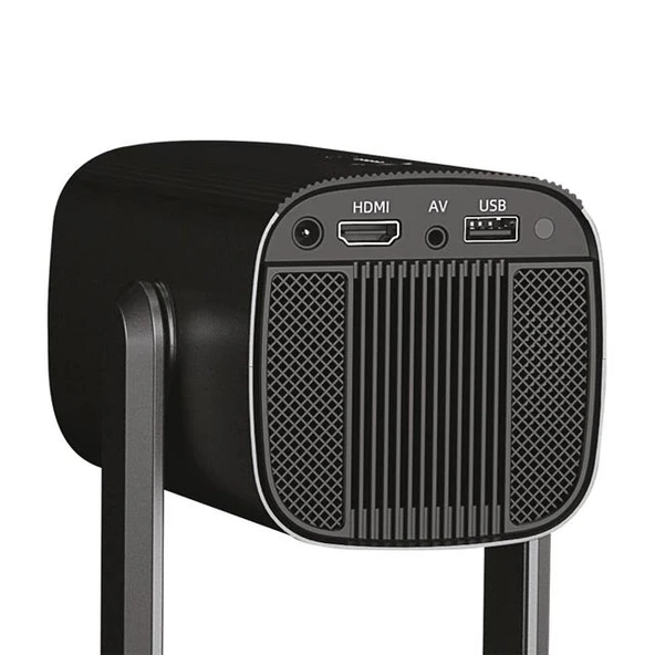 Everest PJ08 Android 11 4K Dahili Şarjlı Otomatik Odaklama Destekli 5200 Lümen Ekran Yansıtmalı Projeksiyon Cihazı - 3