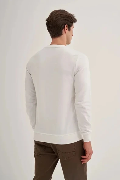 Cazador Slim Fit Mevsimlik 3 İplik Pamuk Karışımlı Sweatshirt-56100 - Resim 2