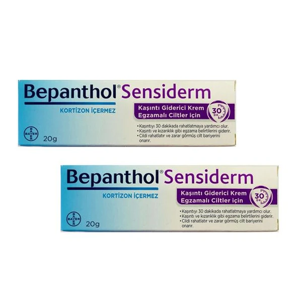 Bepanthol Sensiderm Krem 20 Gr - 2 ADET - SKT:11/2027 - 2