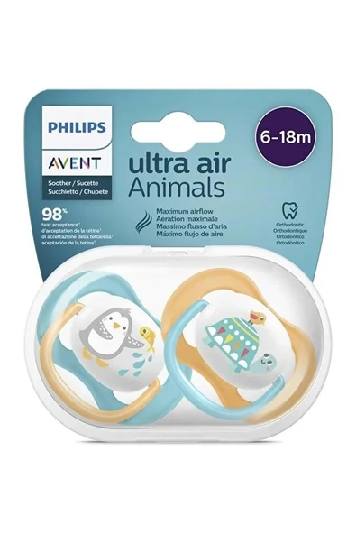 Philips Avent SCF080/07 Ultra Air Emzik 6-18 Ay Erkek - 1