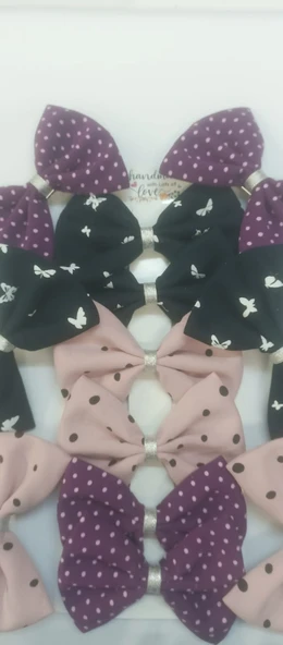 PUANTİYELİ FİYONK TOKA PENSLİ ÜÇLÜ SET MOR-LACİVERT-PEMBE