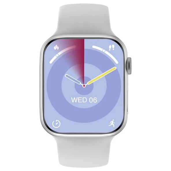 Hytech W99 Watch IOS ve Android Uyumlu MActive 2.05 inç Geniş Ekranlı Gümüş Akıllı Saat - 4