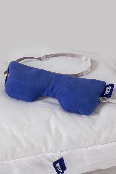 Sleeptown Cooly Ipek Lavantalı Göz Yastığı, Uyku Bandı, Ağırlıklı Göz Maskesi-mavi - 2