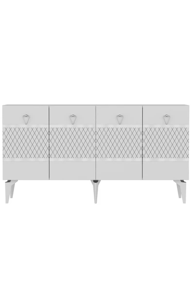 cantek dizayn PELİNCT KONSOL BEYAZ GÜMÜŞ - 4