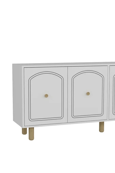 cantek dizayn HAZALCT(KX180) BOHEM KONSOL BEYAZ-BEYAZ - Resim 5