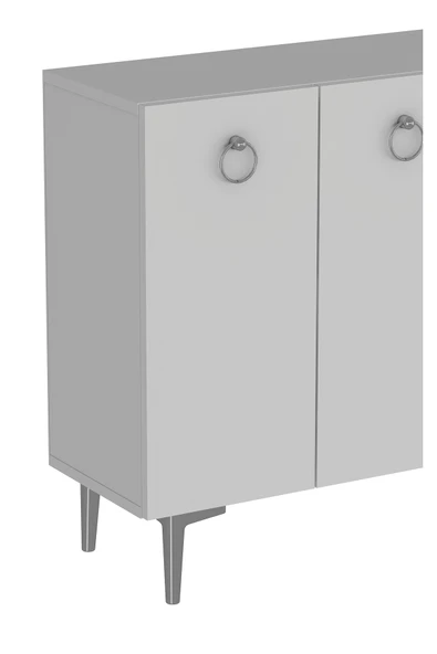 cantek dizayn EFESCT (KM120) KONSOL BEYAZ-BEYAZ-GÜMÜŞ - 5