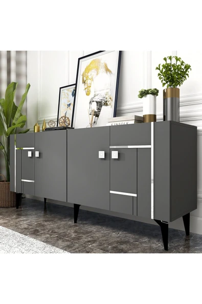 cantek dizayn MADDERA KONSOL ANTRASİT-GÜMÜŞ - Resim 2