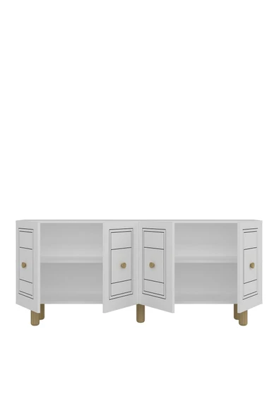 cantek dizayn DARİOCT (KB150) BOHEM KONSOL BEYAZ-BEYAZ - Resim 6