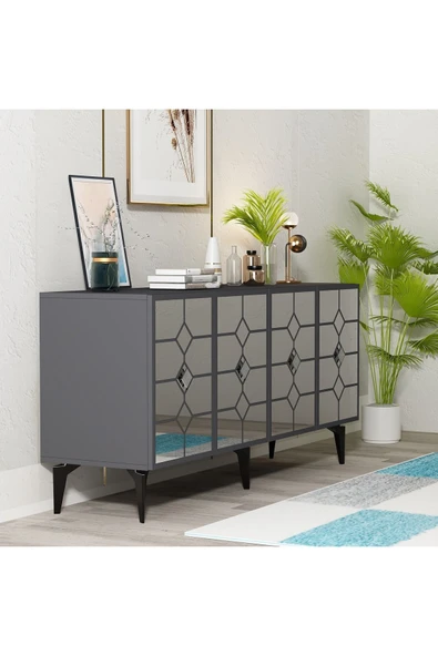 cantek dizayn ADEN KONSOL ANTRASİT-GÜMÜŞ - Resim 3