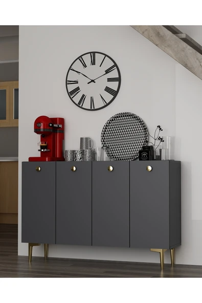 cantek dizayn İLAYCT BOHEM KAHVE KÖŞESİ ANTRASİT-ANTRASİT-BEYAZ