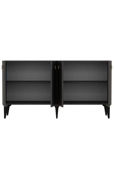 cantek dizayn DORRUK LAZER DESENLİ KONSOL ANTRASİT-ALTIN - 4