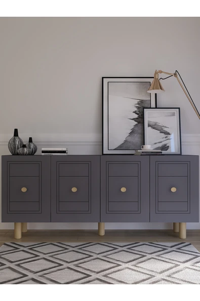 cantek dizayn DARİOCT (KB150) BOHEM KONSOL ANTRASİT-ANTRASİT