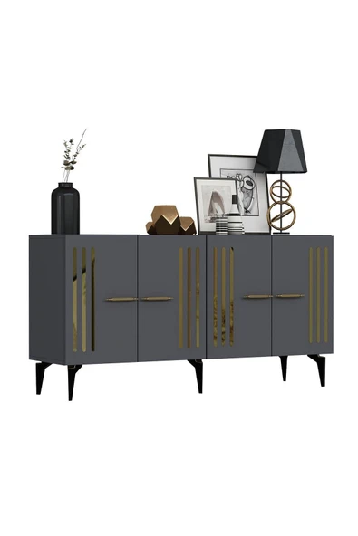 cantek dizayn JUNES KONSOL ANTRASİT-ALTIN - 4