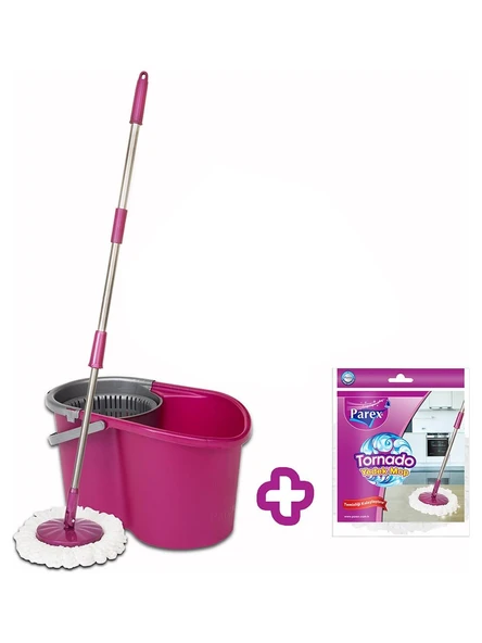 Parex Tornado Döner Başlıklı Temizlik Seti + Yedek Mop - 1
