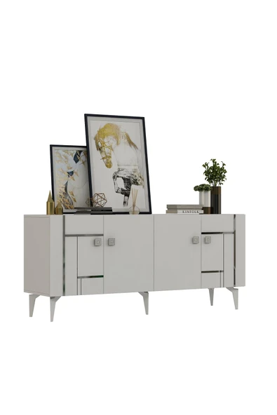 cantek dizayn MADDERA KONSOL BEYAZ-GÜMÜŞ - 5