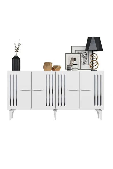 cantek dizayn JUNES KONSOL BEYAZ-GÜMÜŞ - Resim 7