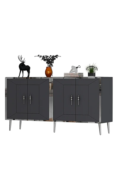 cantek dizayn ARNOCT (KB150) KONSOL ANTRASİT-GÜMÜŞ - Resim 3