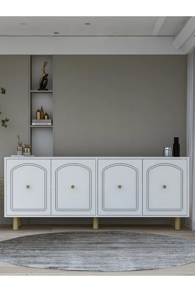 cantek dizayn HAZALCT(KX180) BOHEM KONSOL BEYAZ-BEYAZ ürün görseli