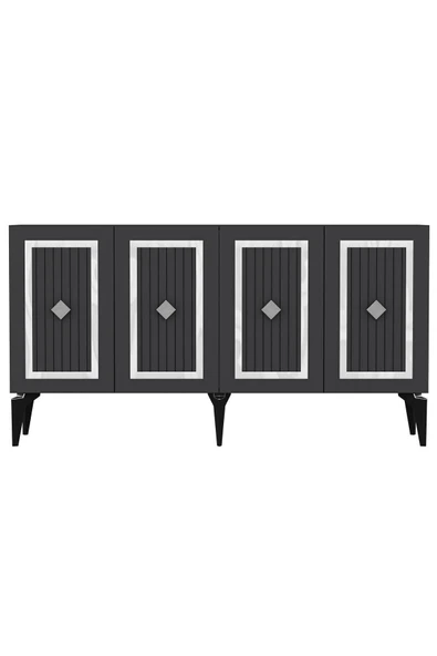 cantek dizayn 150 Cm Nora Konsol Antrasit-gümüş - Resim 5