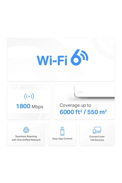 Mercusys Halo H70X 1800 Mbps 3'lü Router - 3