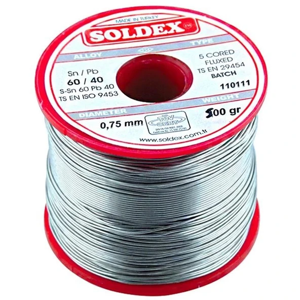 500 Gr Lehim 0,75 Mm Soldex ürün görseli