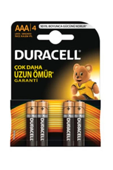 Duracell 4lü Ince Pil AAA