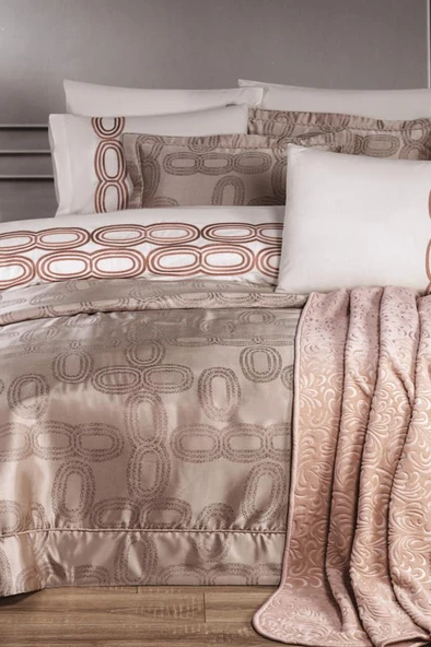 Çeyiz Diyarı Arel 10 Parça Çeyiz Seti Pudra ürün görseli