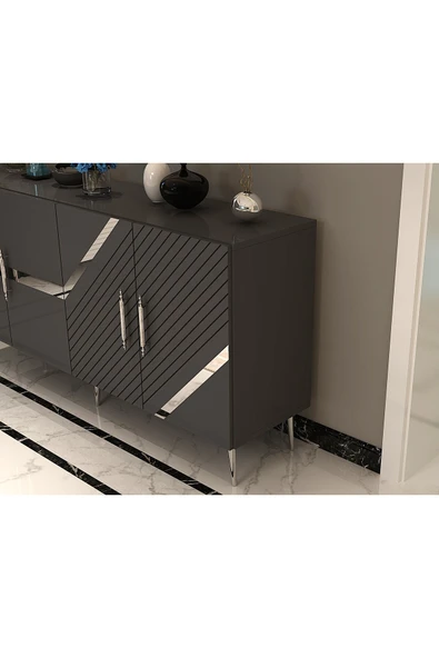 cantek dizayn FUGACT (KB150) KONSOL ANTRASİT-GÜMÜŞ - 3