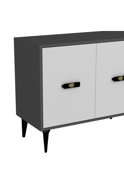 cantek dizayn Flyy 180 Cm Konsol (KX180) Antrasit-beyaz - 6