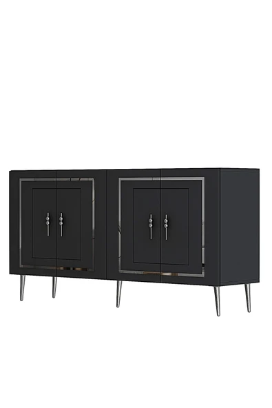 cantek dizayn PIEROCT (KB150)  KONSOL ANTRASİT-GÜMÜŞ - Resim 4