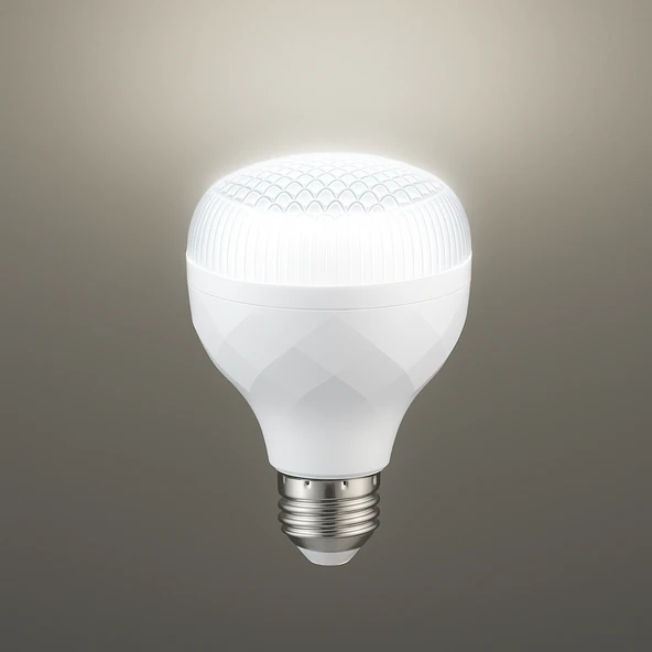 ZMR 20W 3’lü Kristal Camlı T-Bulb LED Ampul E27 6500K Beyaz Işık 1800lm - 5