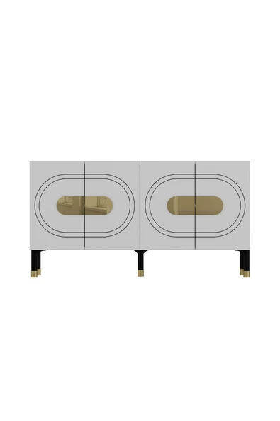 cantek dizayn DEMETCT (KB150) KONSOL BEYAZ-ALTIN - 4