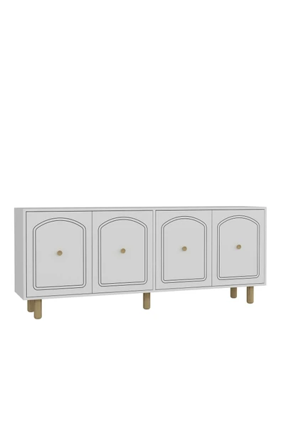 cantek dizayn HAZALCT(KX180) BOHEM KONSOL BEYAZ-BEYAZ - Resim 4