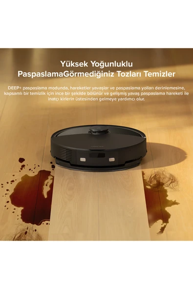 Roborock Vacuum Q8 Max Pro Robot Süpürge Siyah - 4