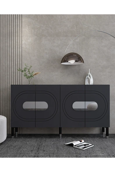 cantek dizayn DEMETCT (KB150) KONSOL ANTRASİT-GÜMÜŞ ürün görseli