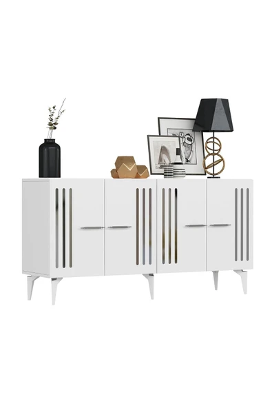 cantek dizayn JUNES KONSOL BEYAZ-GÜMÜŞ - Resim 4