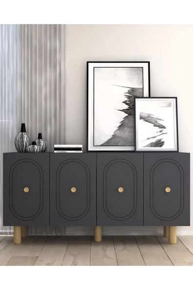 cantek dizayn POLENCT (KB150) BOHEM KONSOL ANTRASİT-ANTRASİT ürün görseli